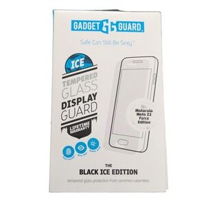 F4. GadgetGuard Black Ice Edition Tempered Glass for Motorola Moto Z2 Force Edit
